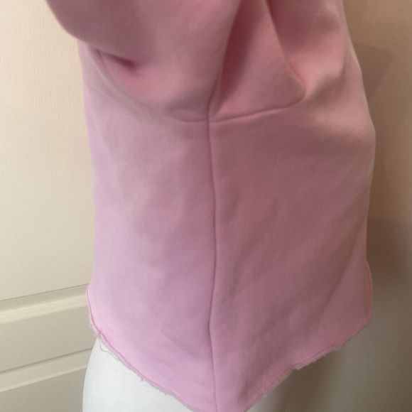 Hype Script Size 13 Years Crop Hoodie Girls OTH Hoody Hooded Top Tape Baby Pink - Picture 12 of 14